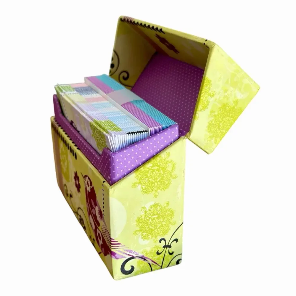 Papyrus Keepsake Box Blank Note Cards & Lined Envelopes Bird Songbird Floral